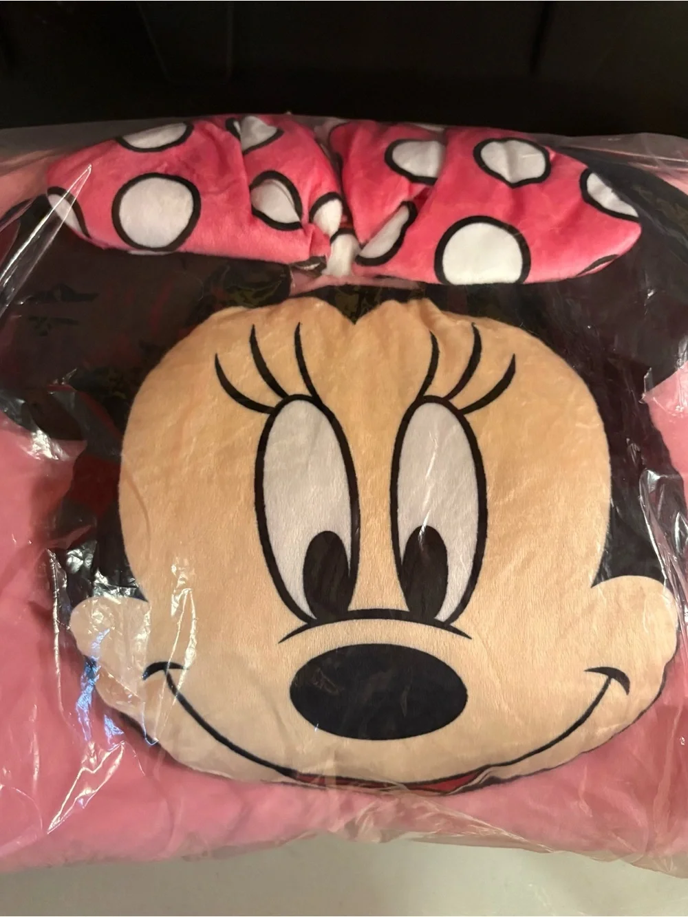 Licensed Character Disney Jr Minnie Mouse Kids Pillow Pocket and Throw Set